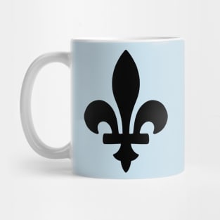 Fleur de lis plain BLACK Mug